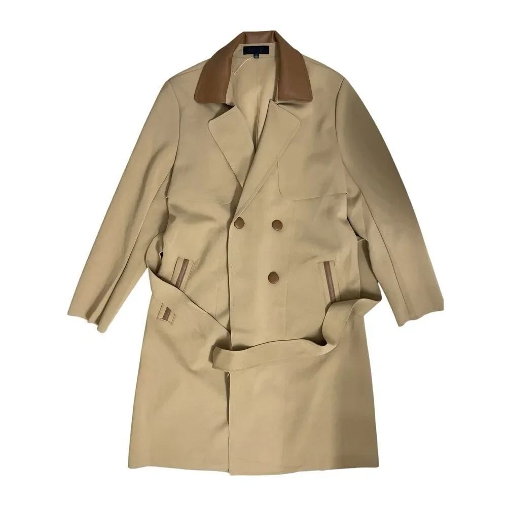 Monarc Classic Beige Double Breasted Trench Coat M